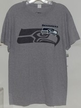 NFL Licensed Seattle Seahawks Adult Medium Gray Tee Shirt - £17.19 GBP