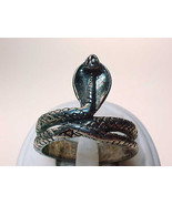 Vintage COBRA SNAKE Sterling Silver Ring - Size 9 1/4 - FREE SHIPPING - £27.52 GBP