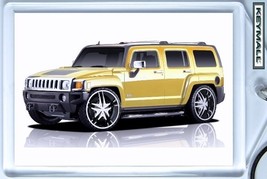 KEYTAG 2007/2008/2009/2010 YELLOW HUMMER H3 KEYCHAIN PORTE CLE SCHLÜSSEL... - $19.98