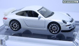Keychain White Porsche 911 Gt3 Llavero Porte Cle Custom Key Ring 1/64 Matchbox R - £30.66 GBP