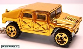 Rare Key Chain  Gold Hummer Humvee H1 4 X4 Am General Limited Edition 1/64 R - $44.98
