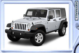 Keytag 2008/2009/2010/2011/2012/2013/2014 Silver Jeep Wrangler Rubicon Key Chain - $19.98
