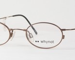 whynot by Koberg + Tente KT 5040.2 Brown UNIQUE EYEGLASSES GLASSES 38-19... - $49.50