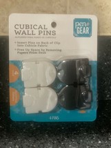 Pen + Gear Cubical Wall Pins for Fabric Panels, Pack of 4 (2 White and 2... - £1.69 GBP