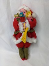 Vintage Felt Paper Santa Claus Decoration 9 Inch Taiwan - $24.95