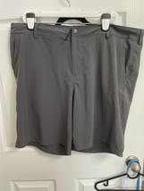 Columbia Gray Omni-Shade Cargo Shorts Mens Size 40/50 Fishing Hiking Polyester - £11.68 GBP