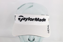 TaylorMade R1 Lethal RBZ Spell Out Golfing Golf Visor Hat Cap White Adjustable - $29.65