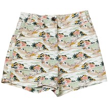 Boden Shorts Size 4 Multi Color Town Print Cotton Stretch Womens 28X4 - £15.50 GBP