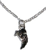 Silver Angel Wings Anklet with Opening Angel Wings Prayer Box Charm - £11.73 GBP