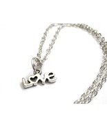 Silver Chain Anklet Ankle Bracelet with Love Heart Shaped Charm - £11.73 GBP