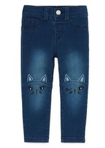 NWT Girls Cat Denim Blue Jeans Jeggings 12 Months 18 Months 2T  NEW - £9.40 GBP