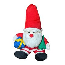 Vtg 90’s Puffy Nylon Parachute Santa Claus Christmas Toy Decoration 20” ... - $517.67 MXN