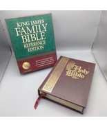 King James Version Reference Bible KJV Burgundy Bonded Leather Nelson  - $298.40 MXN
