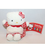 Sanrio Japan Hello Kitty Plush 11cm 4.25&quot; Tall Apron Heart Red Tag Vinta... - £46.35 GBP