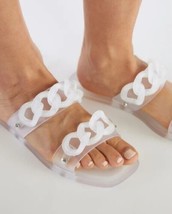 Shoedazzle Astrid Slide Sandal Clear Size 8 BNWT Rt $25 - £14.85 GBP