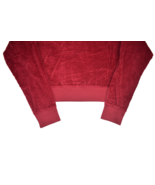 Champion Corduroy Sweatshirt Womens L Cropped Crewneck Spell Out Logo - £21.96 GBP