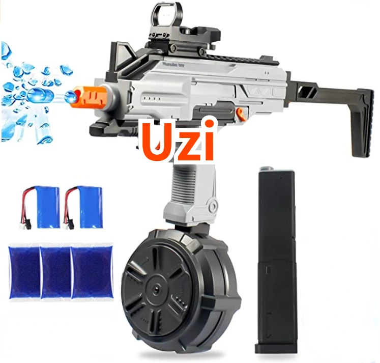 Sporting Zhenduo Outdoor Grey Gel Blaster with 360° Rotation Drum Mag - £43.15 GBP