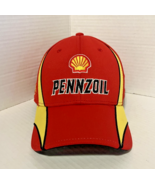 Penske Racing Shell Pennzoil Nascar License Cap Red Yellow Logo Embroide... - $357.35 MXN