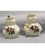 Snowman Couple S&amp;P Baum Brothers Christmas Salt &amp; Pepper  Formalities Vi... - $13.53