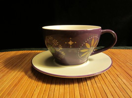 Starbucks Coffee Tea 2006 Holiday Star Fish Mug &amp; Saucer 12 Oz Purple - £14.85 GBP