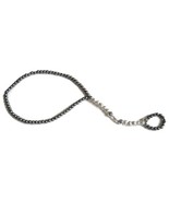 Stretch Cord Slave Anklet with Toe Ring Attached Gray and Silver Beads - £15.64 GBP