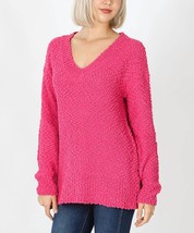 Umgee popcorn plus sweater in Hot Pink - $34.00