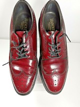 Hanover VTG MasterFlex Burgundy Leather Oxford Wingtips Shoe Arch Suppor... - $49.49