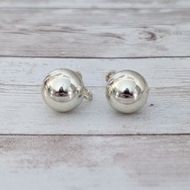 Vintage Screw On Earrings 5/8&quot; Gold Tone Ball - £11.86 GBP