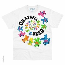 New Grateful Dead Spiral Bears 3.0 White Licensed Rock Shirt - £20.23 GBP+