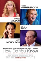 HOW DO YOU KNOW  27X40 ORIGINAL SINGLE SIDED MOVIE POSTER  NM   ! ON SALE ! - $111.84 MXN