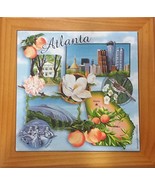 Atlanta 6&quot; 2004 Cape Shore Art Tile Framed and Designed by Dwight Kirkland - $646.48 MXN