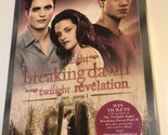 Twilight Breaking Dawn DVD Revelation Part 1 Sealed New Kristin Stewart - $9.89