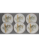 Set (6) Midwinter RANGOON PATTERN Dessert or B&amp;B Plates BAMBOO MOTIF Eng... - $1,273.22 MXN