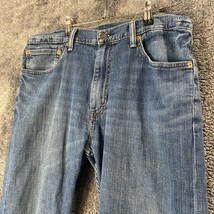 Levis 505 Jeans Mens 36W 29L 36x29 Medium Wash Fade Regular Fit Western ... - £10.91 GBP