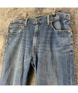 Levis 505 Jeans Mens 36W 29L 36x29 Medium Wash Fade Regular Fit Western ... - £11.06 GBP