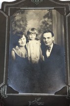 Vtg Family Portrait Cabinet Photo Brown Studio San Pedro Mother Daughter Father - £15.47 GBP