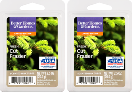 Better Homes and Gardens Scented Wax Cubes 2.5oz 2-Pack (Fresh Cut Frasier) - £9.38 GBP