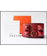 NIB Hermes COLLIER DE CHIEN Leather CDC SHADOW GAINE BRACELET CUFF Swift... - £3,145.42 GBP