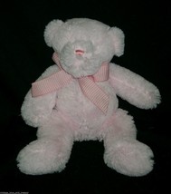 12" Circo Baby Pink Teddy Bear Stuffed Animal Plush Toy Target Lovey Soft W Bow - $19.00