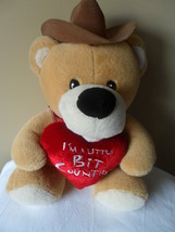 Dan Dee  Cowboy Bear Plush Stuffed Animal  &quot;I&#39;m a Little Bit Country&quot; - £15.34 GBP
