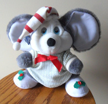 Mouse Applause Night Before Christmas 1987&quot; Plush PJ&#39;s Slippers Hat Cap Korea - £14.89 GBP