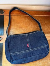 Levi’s Small Denim Blue Top Handle Purse w Zipper Closure - 9 x .5 inches - £8.70 GBP