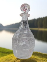 Antique Early 19th C Early American Decanter Blown In Mold Open Pontil Glass - £207.53 GBP