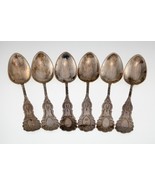 Lot De 6 Ancien Pièce de Monnaie Argent Cuillères à Café P. F.Harpel - $340.66 CAD