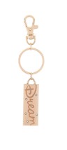Disney Parks Dream Castle Faux Gem Rose Gold Color Metal Keychain Key Chain - £19.74 GBP