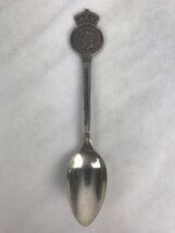 SILVERPLATE SOUVENIR SPOON GEORGE VI &amp; QUEEN E 1939 CANADA VISIT BY WM A... - $9.90