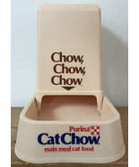 Vtg Purina Cat Chow Reversible Cat Food Water Bowl Dish - $1,000.00