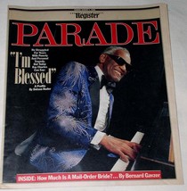 RAY CHARLES PARADE NEWSPAPER SUPPLEMEMENT VINTAGE 1988 - £19.60 GBP