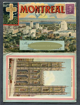 Vintage Montreal Canada Tourism Postcard Folder Postmarked 1950 - £3.50 GBP