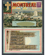 Vintage Montreal Canada Tourism Postcard Folder Postmarked 1950 - £3.45 GBP
